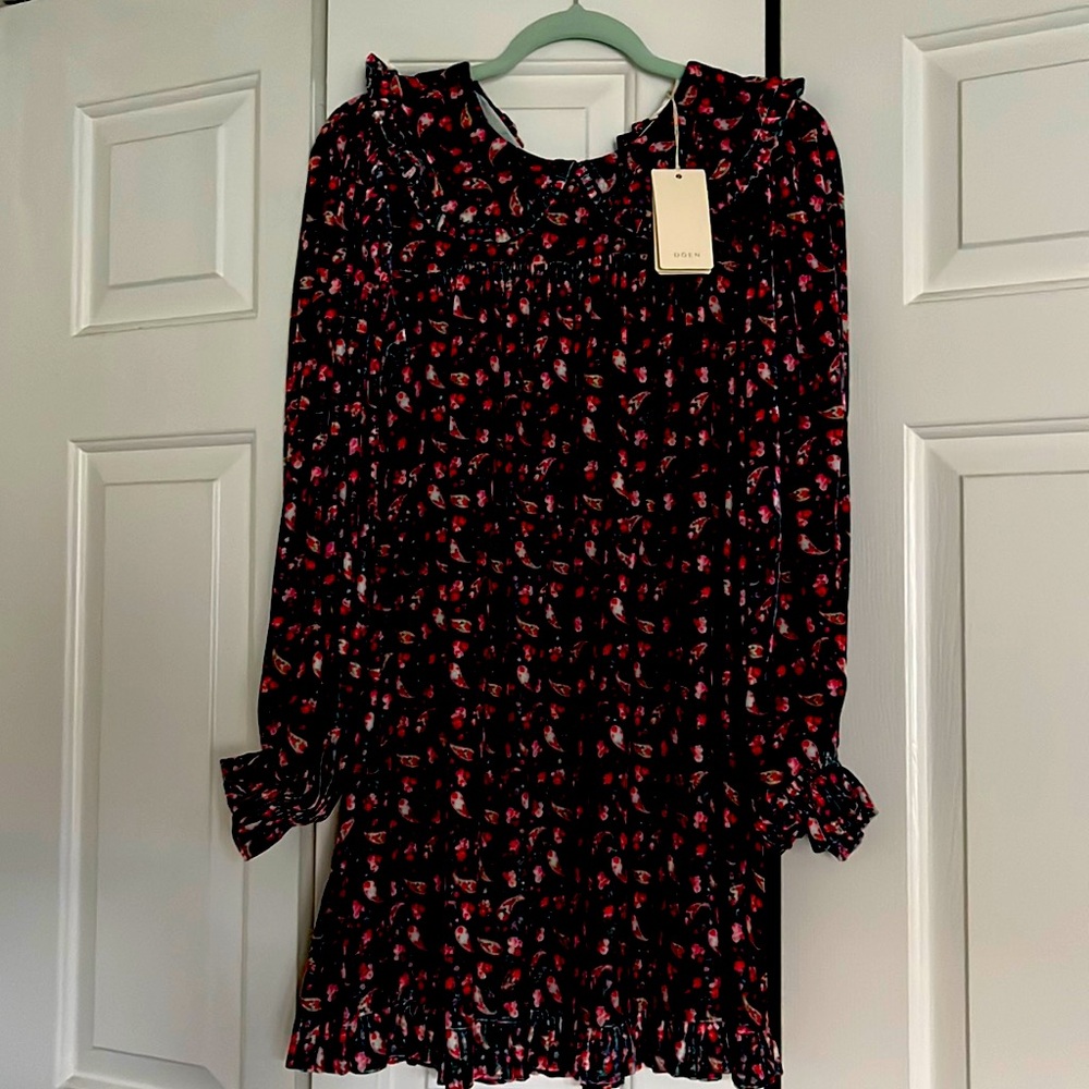 Doen velvet babydoll dress xs